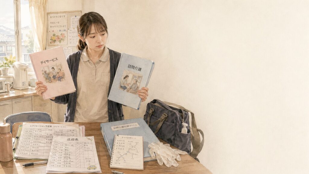 デイサービスと訪問介護はどっちが働きやすい？現場経験者が徹底比較