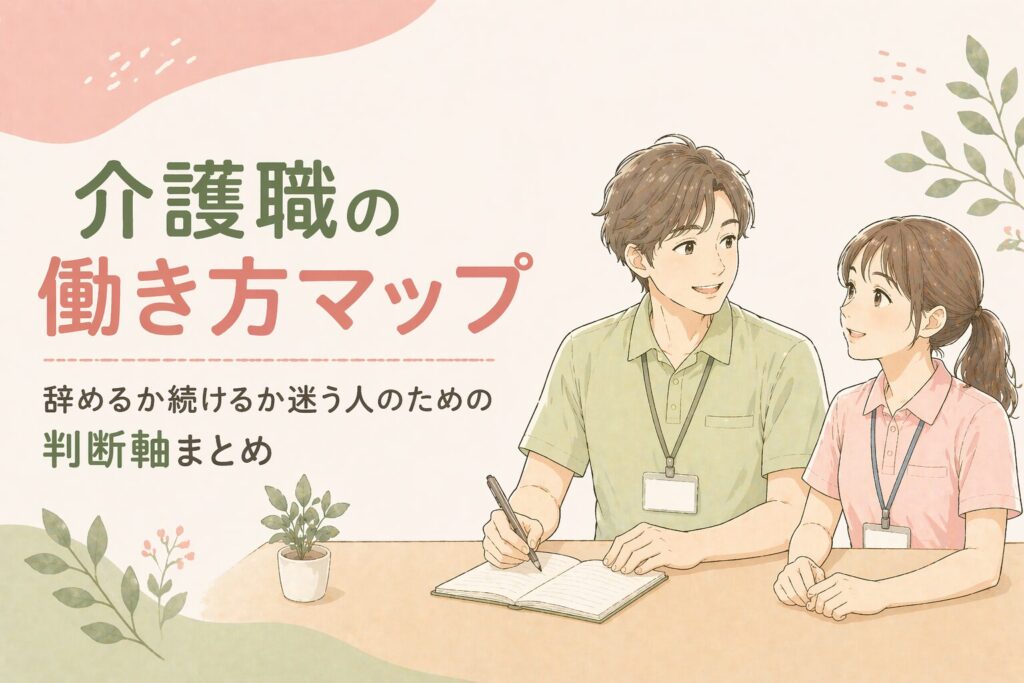 介護職の働き方マップ｜辞めるか続けるか迷う人のための判断軸まとめ