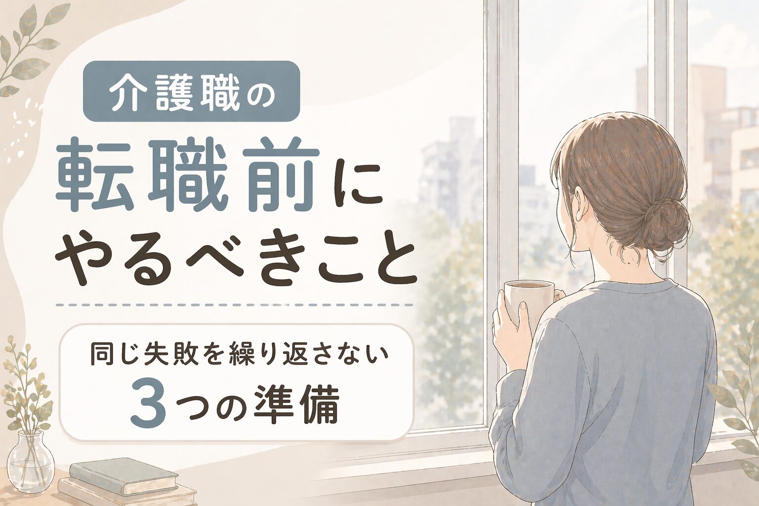 介護職の転職前にやるべきこと｜同じ失敗を繰り返さない3つの準備