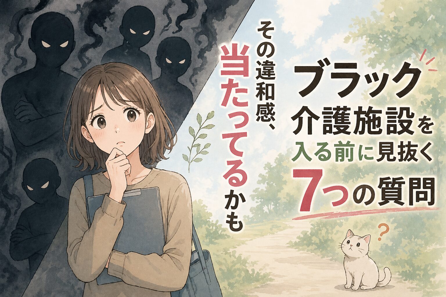 その違和感は当たる｜ブラック介護施設を入る前に見抜く7つの質問