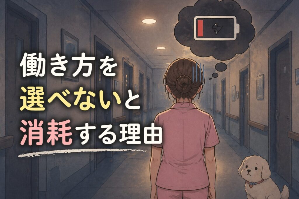 介護職の「安定」は半分だけ本当｜働き方を選べないと消耗する理由