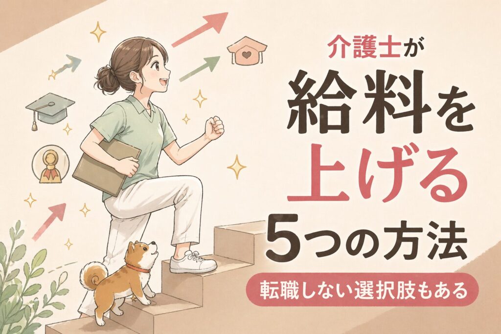 介護士が給料を上げる現実的な5つの方法｜転職しない選択肢もある