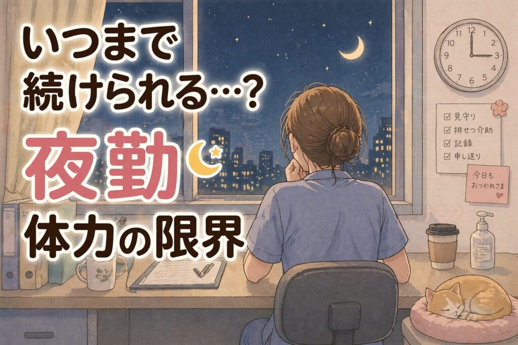 介護の夜勤が体力的にきついのは当然｜続けるコツと辞めどきを現場目線で解説