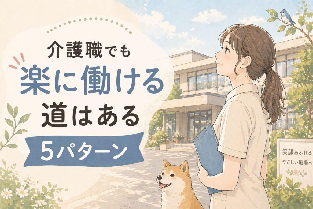 介護職でも「楽に働ける」道はある｜消耗しない働き方5パターン