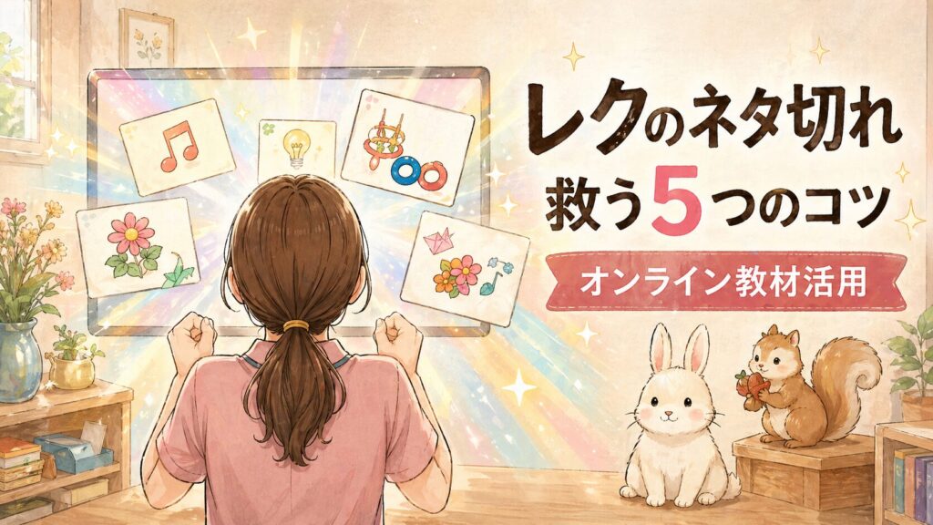 施設レクのネタ切れを救う5つのコツ｜オンライン教材活用